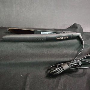 VANESSA LM-115 PROFESSIONAL FLAT IRON STRAIGHTENER TITANIUM PLATED Adj Temp